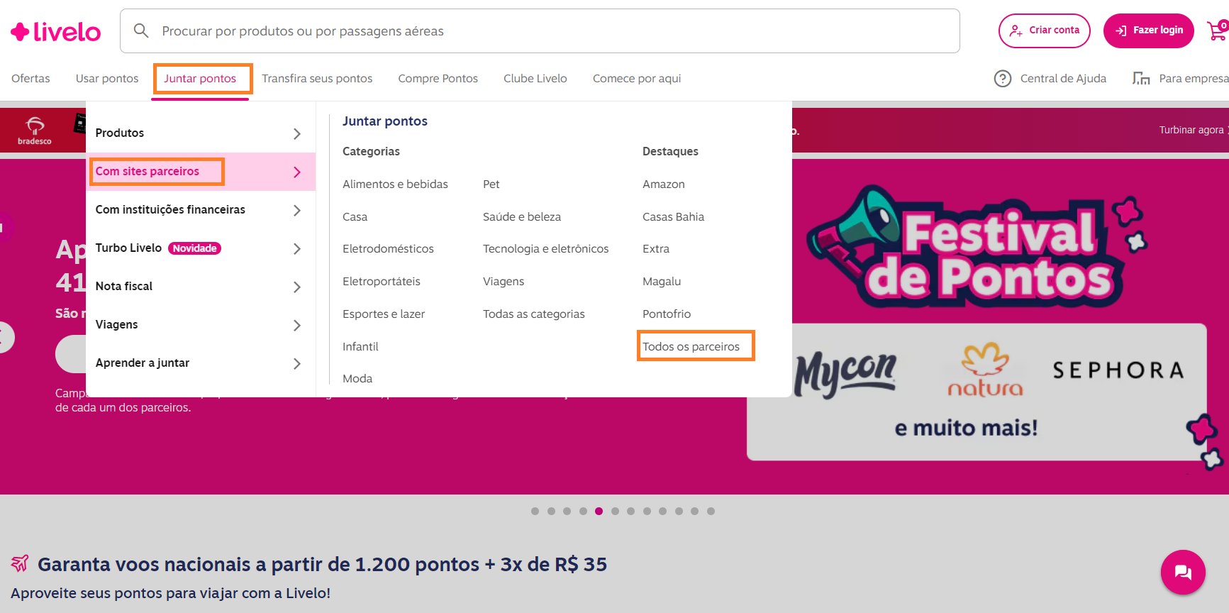 exemplo compre e pontue