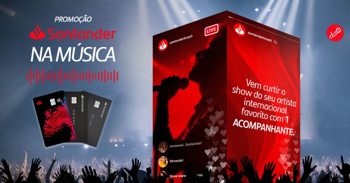 Promoção santander na música