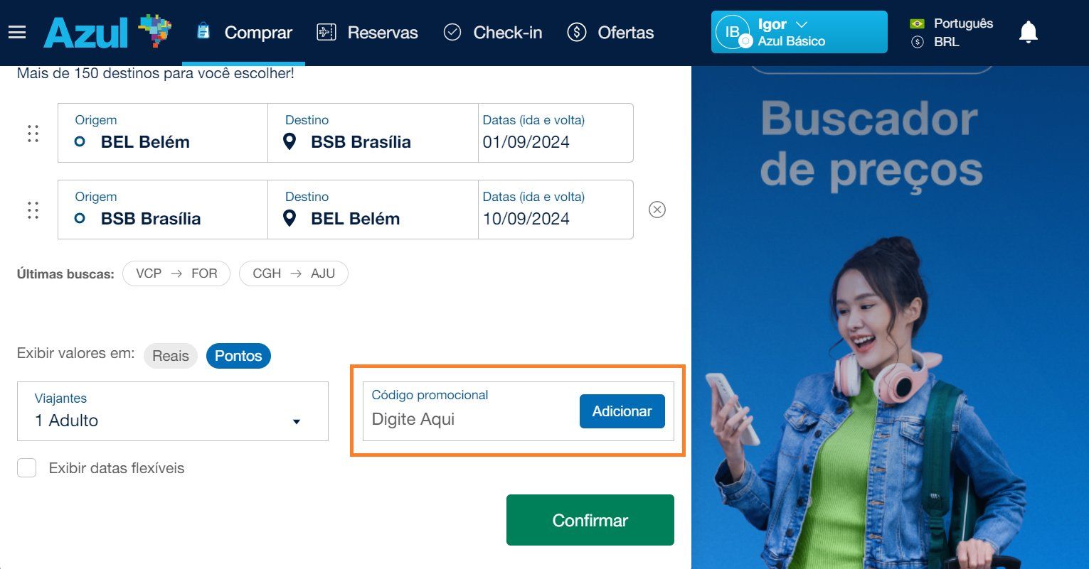 print azul cupom