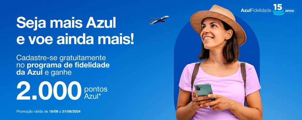 azul pontos gratis