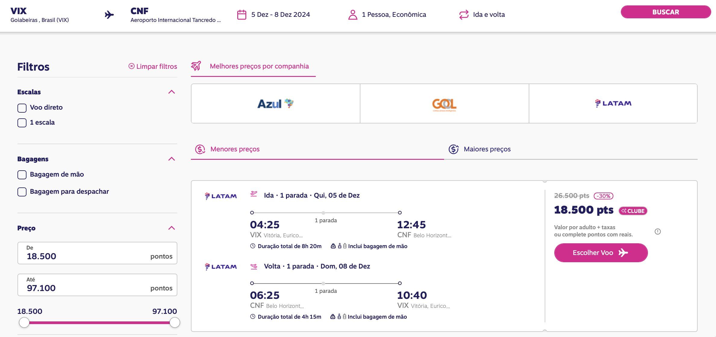 Promoção Livelo de passagens com desconto