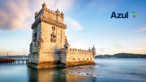 Lisboa em Classe Executiva a partir de R$ 3.923 ou 286.500 pontos Azul Fidelidade + taxas por trecho