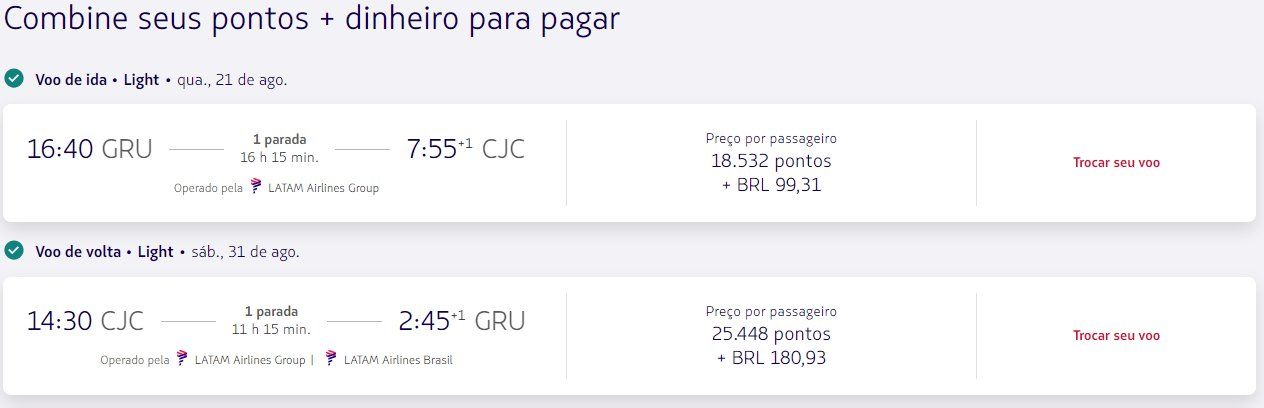 latam passagens promoção