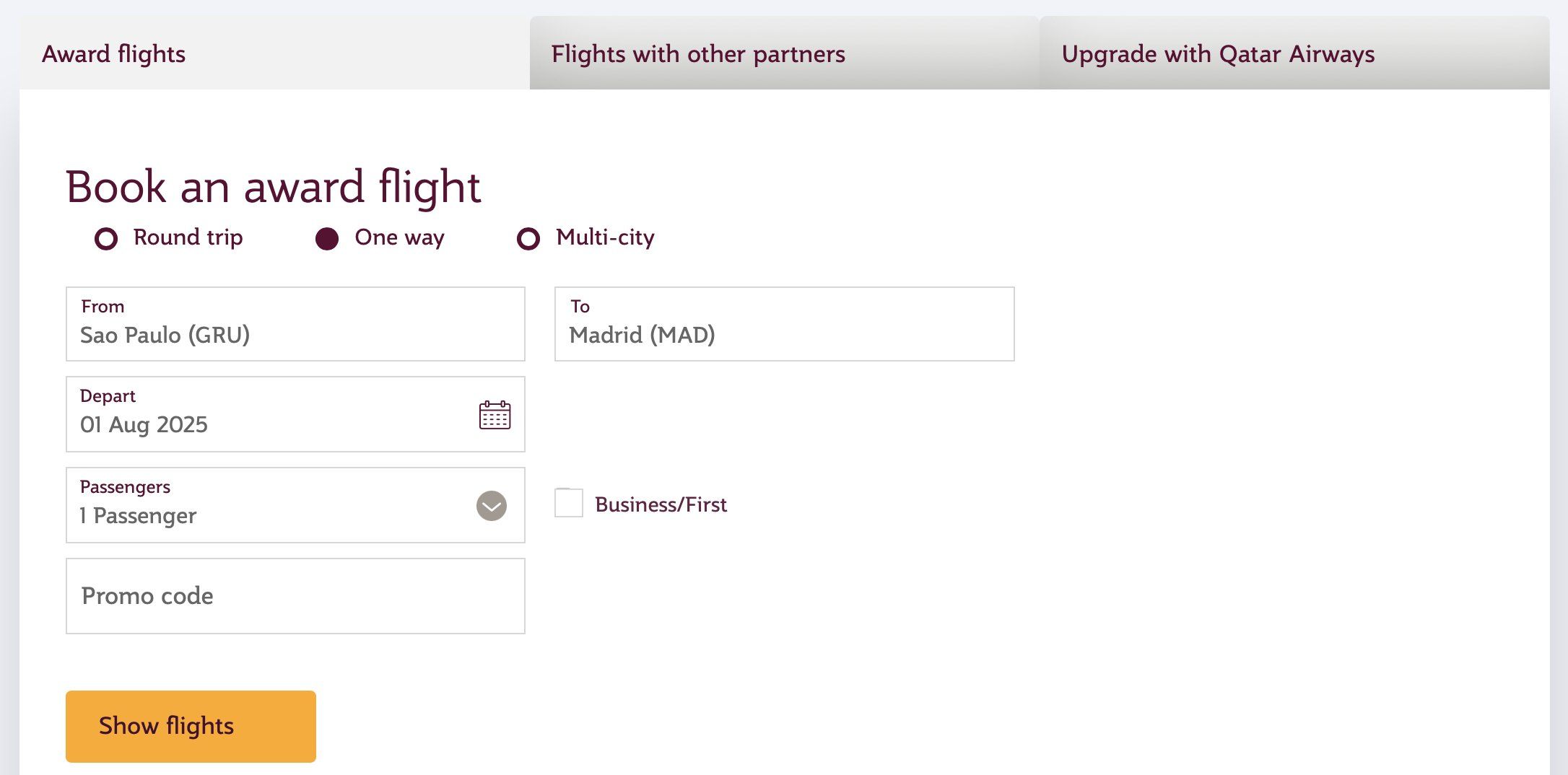 Privilege Club Qatar Iberia