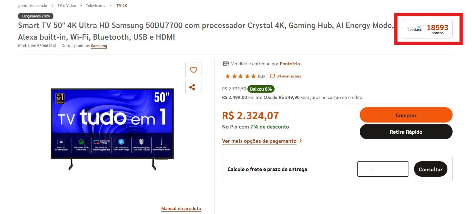 Azul Fidelidade pontos