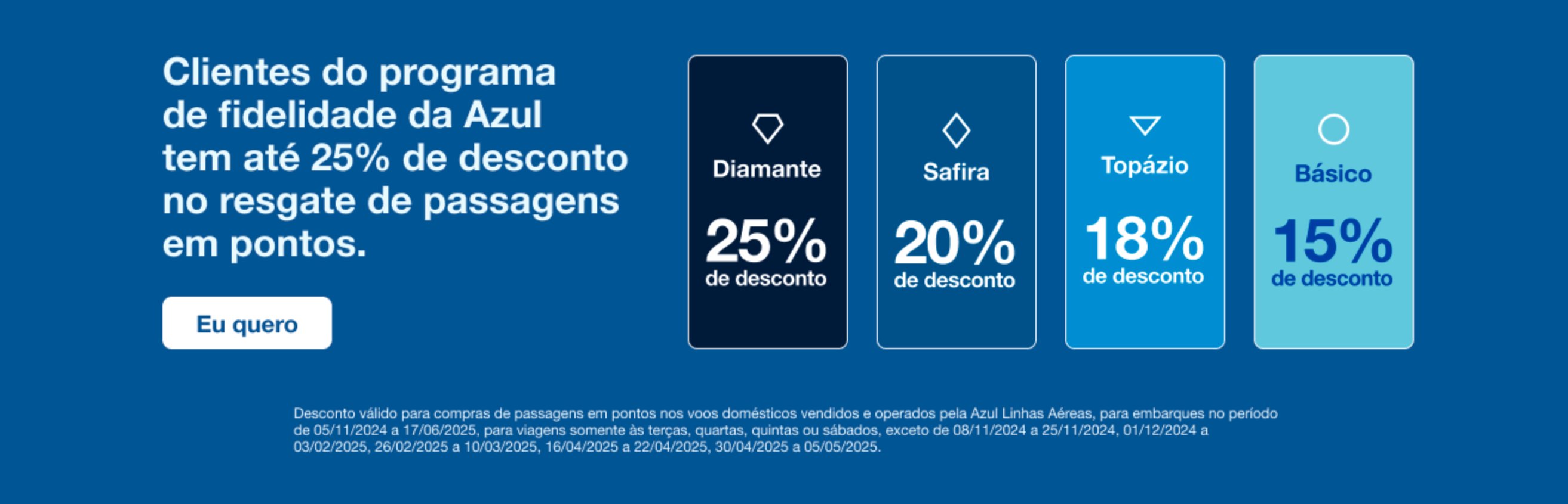 Azul Desconto