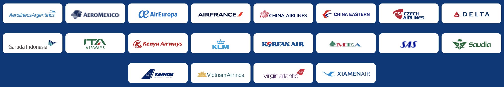 disponibilidade milhas SkyTeam