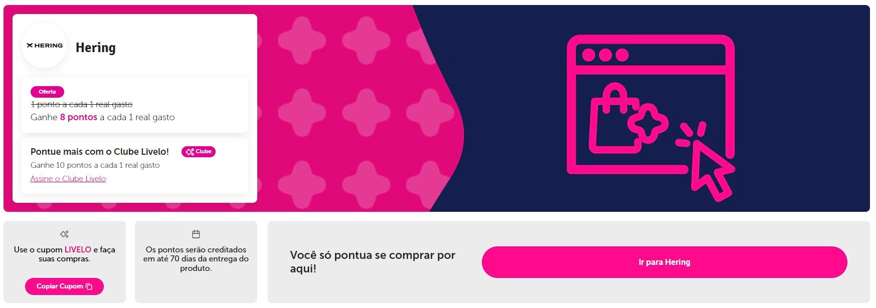 Livelo dia 10x1