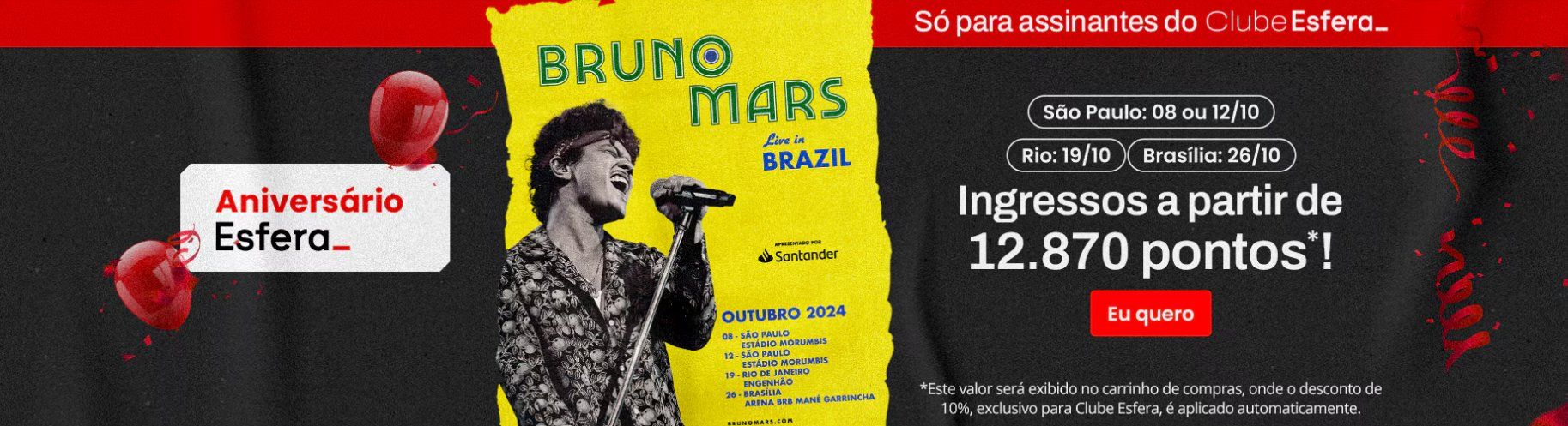 Esfera Bruno Mars