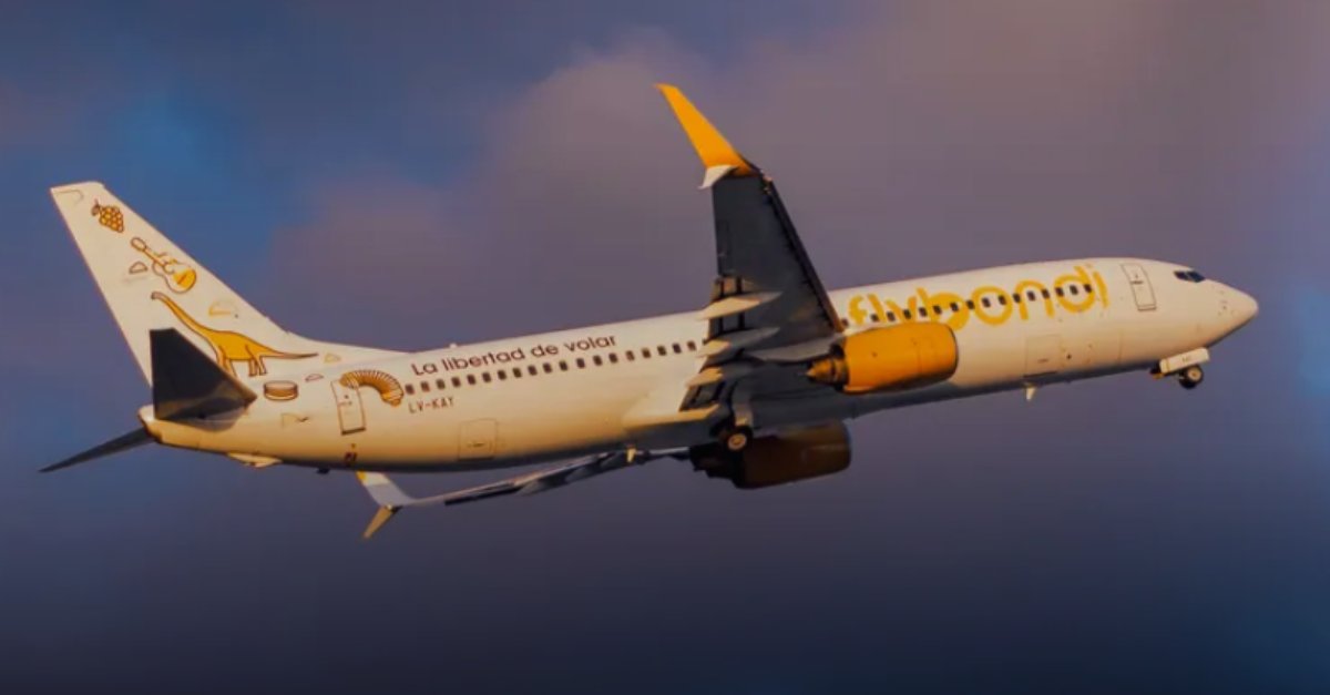 Flybondi serviço bordo