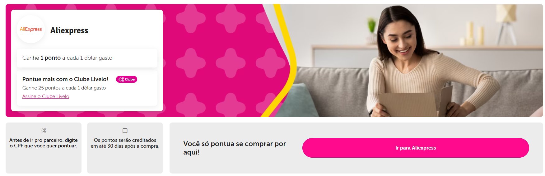 Livelo Aliexpress