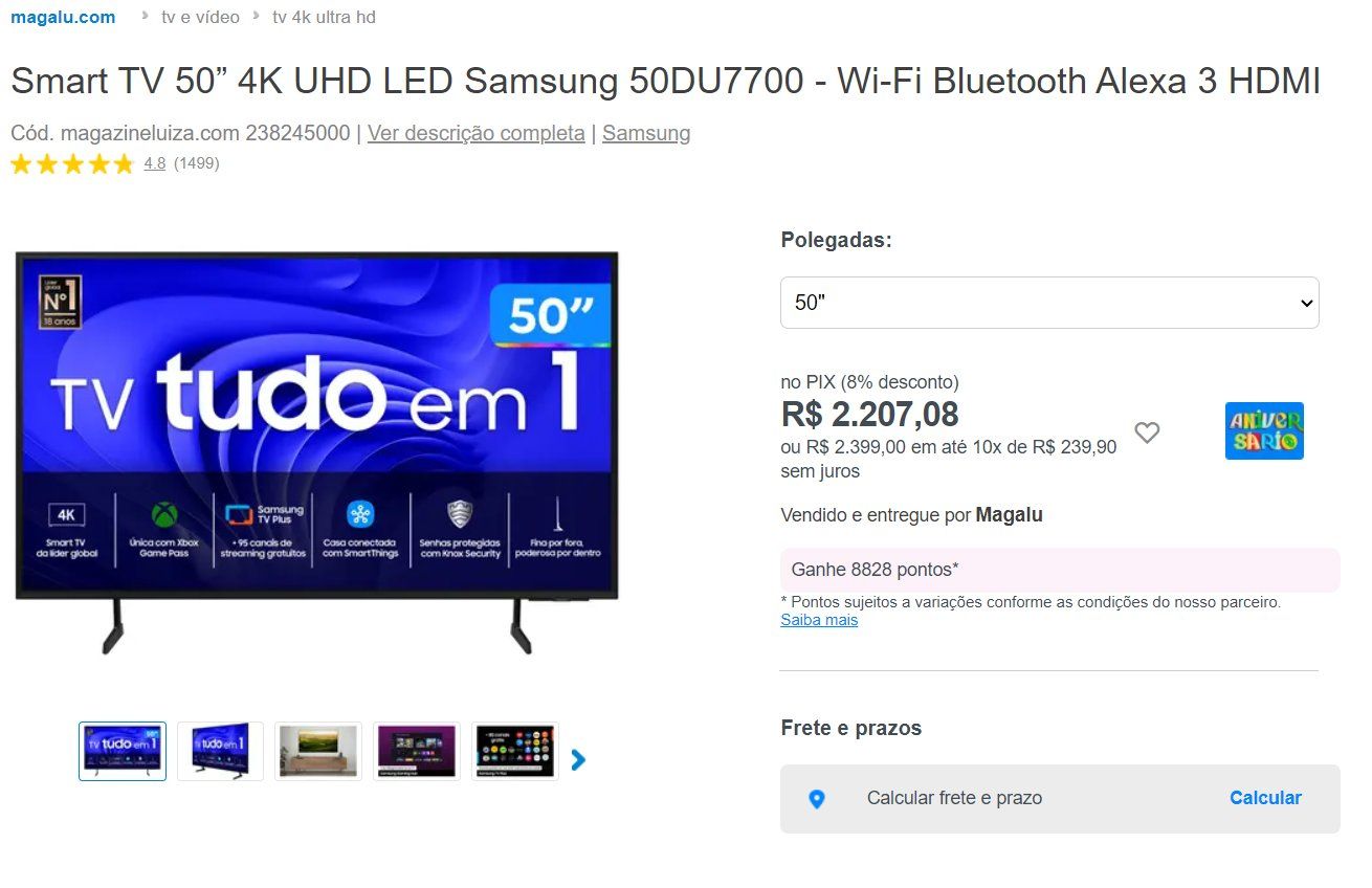 Azul Fidelidade Magalu