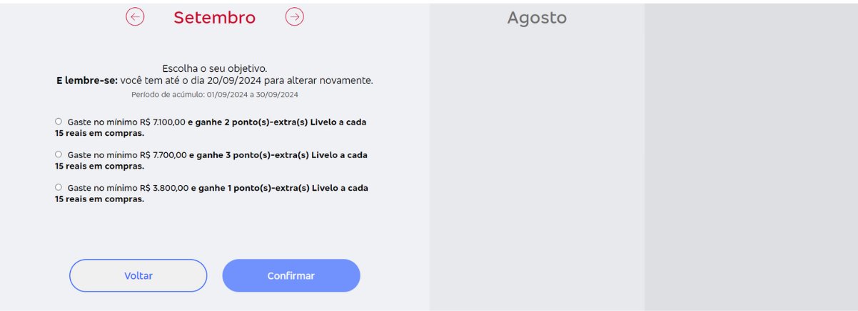 suas compras valem