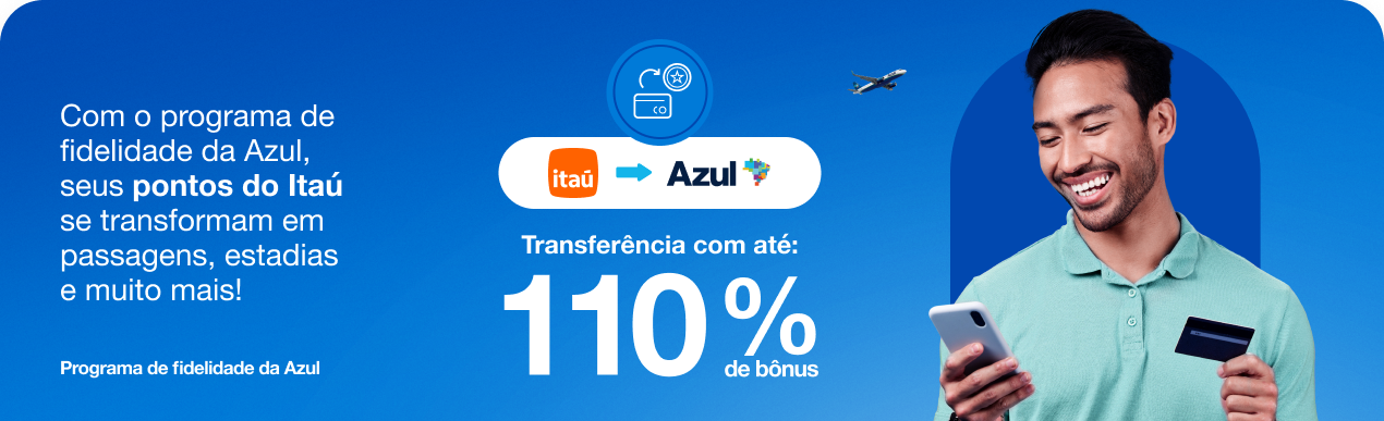 Azul Itaú transferências
