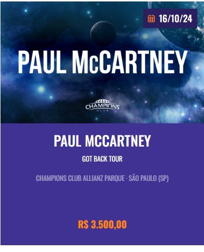 Esfera Paul McCartney