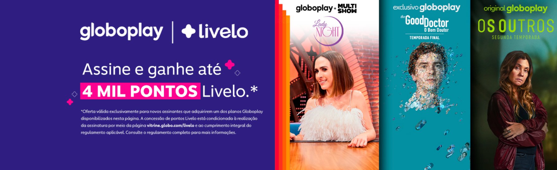 Livelo Globoplay pontos