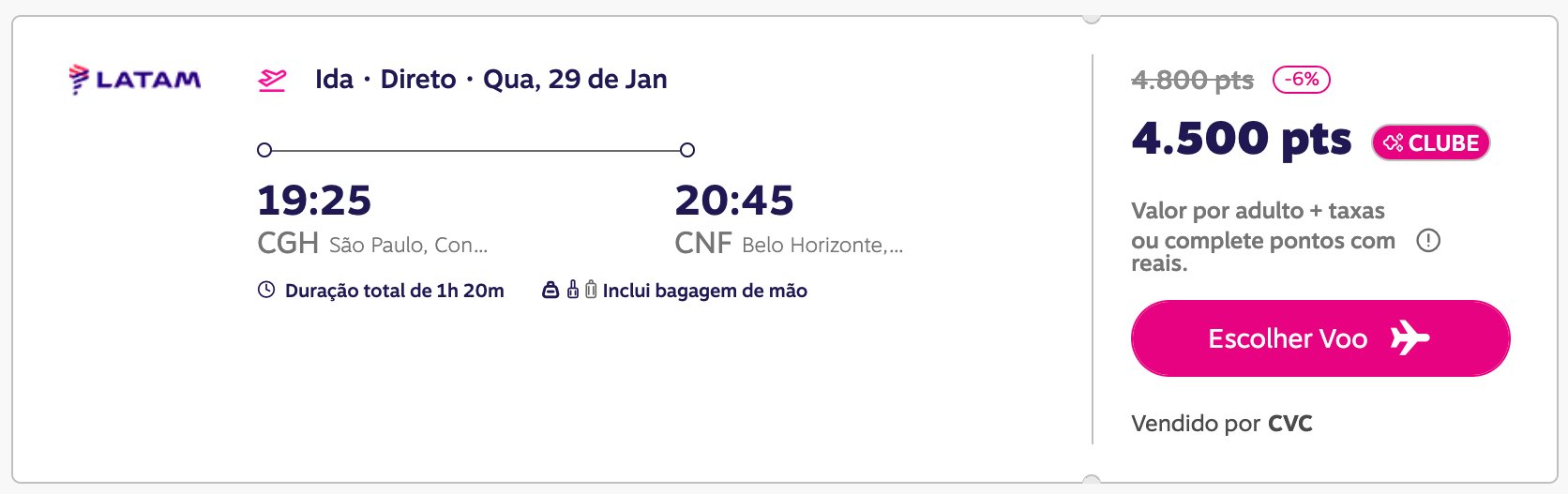 Viagem Livelo