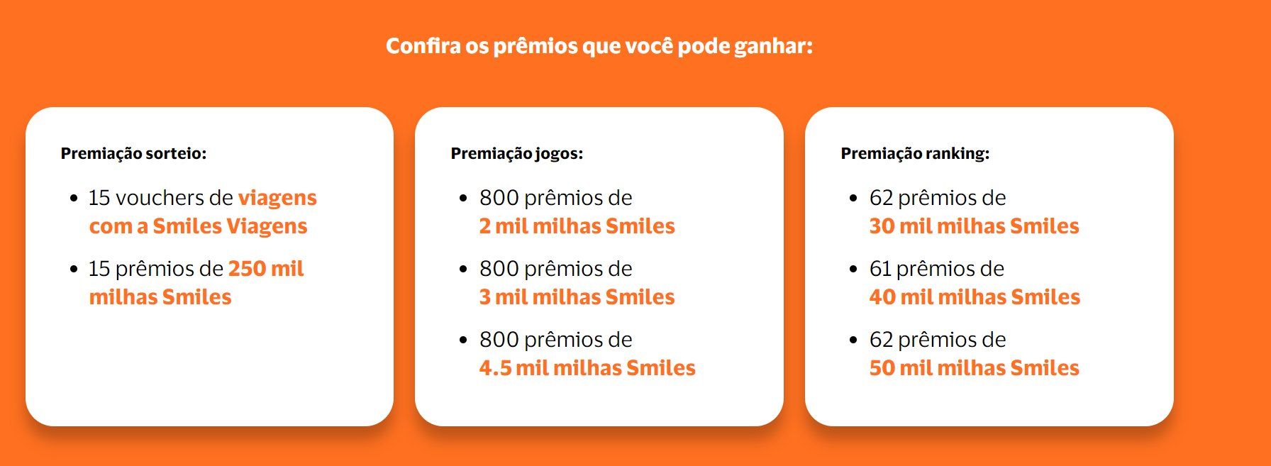 Smiles Assento Premiado
