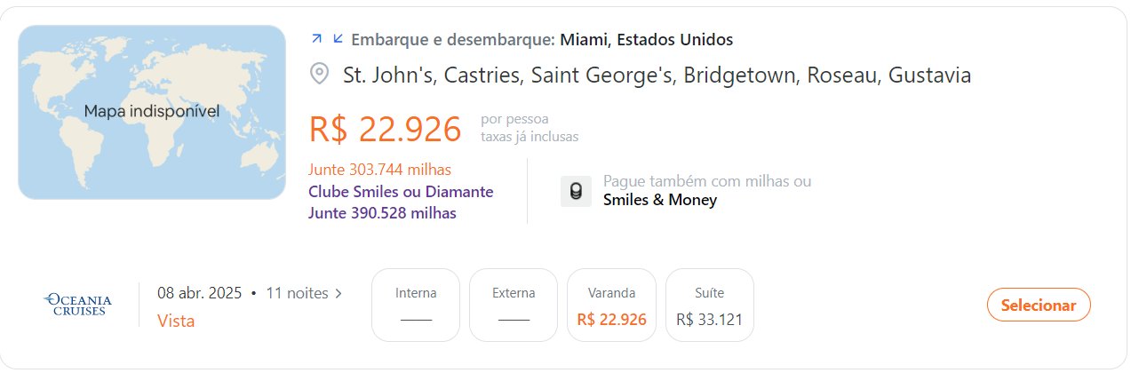 Smiles cruzeiros
