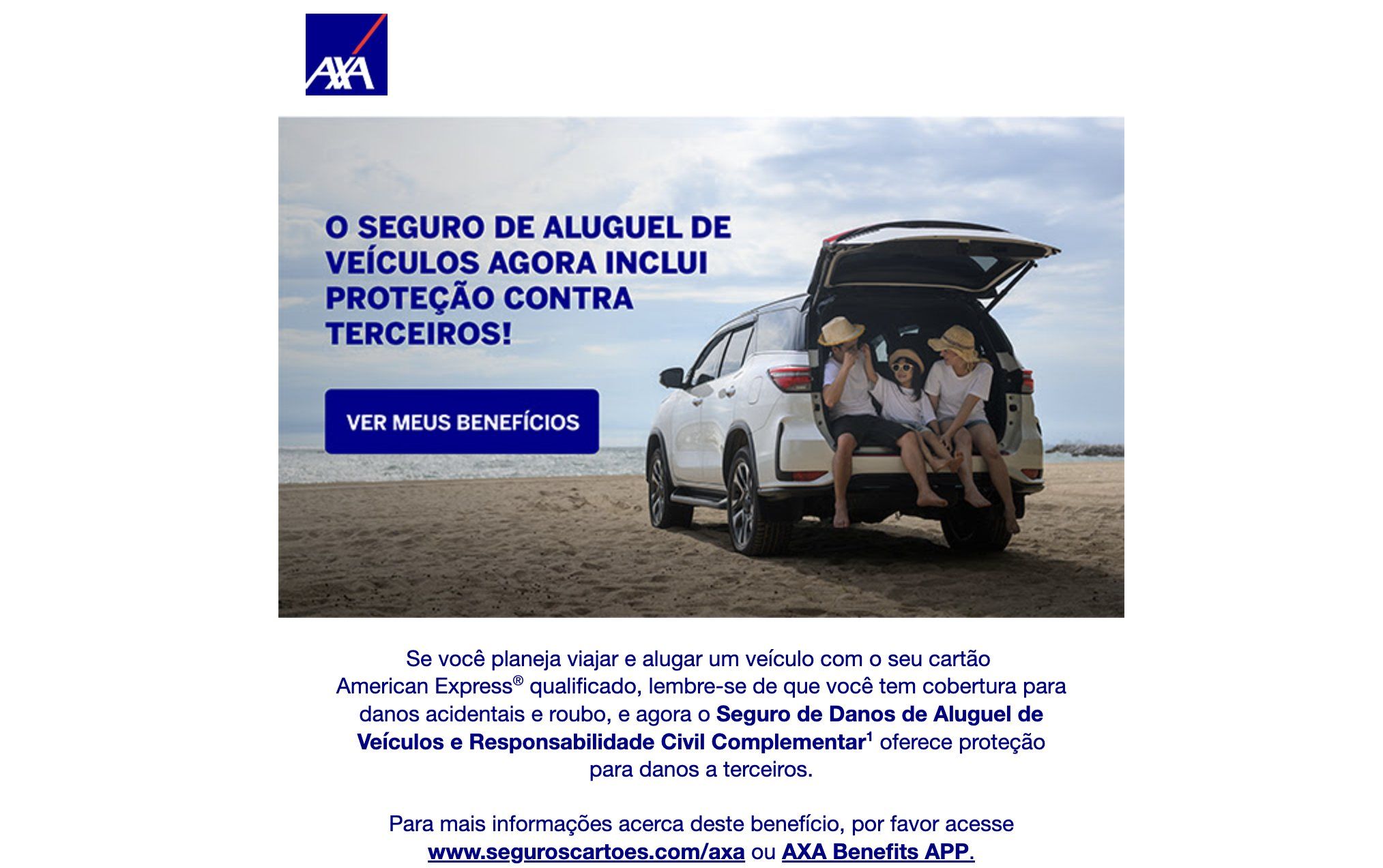 American Express aluguel veículos