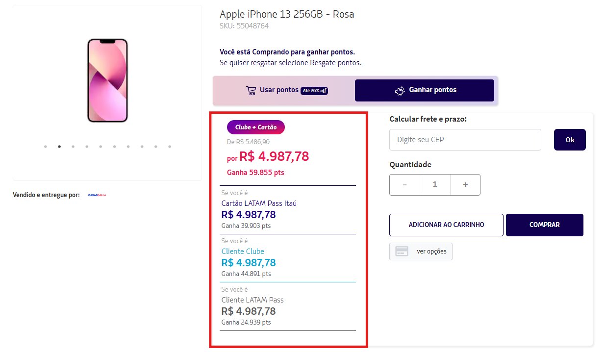 Casas Bahia LATAM Pass