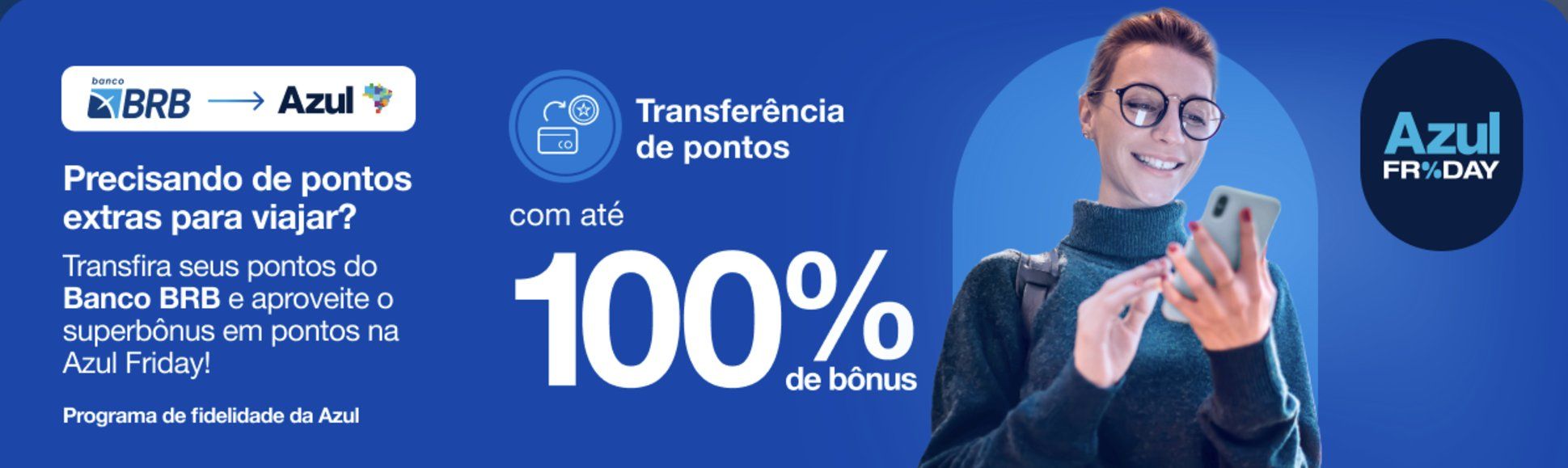 Azul transferência BRB