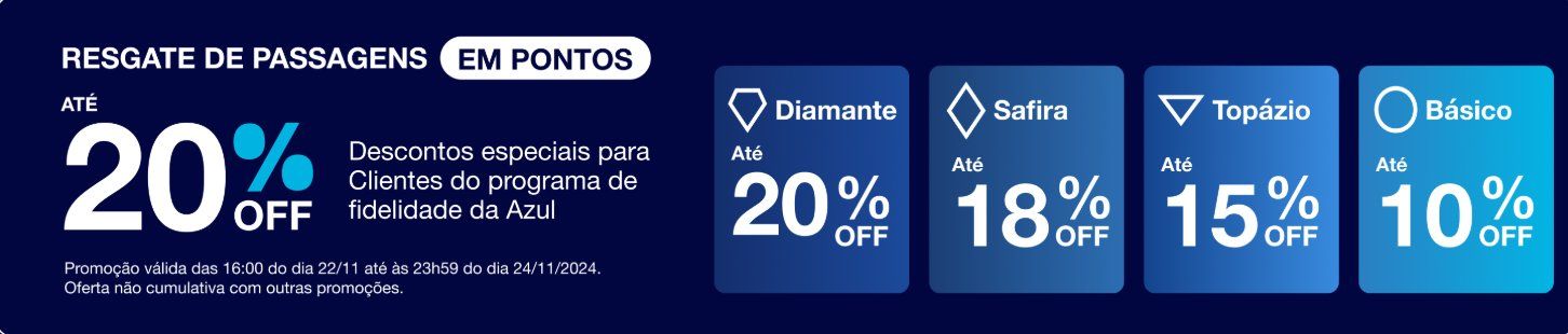 Azul Desconto Passagens