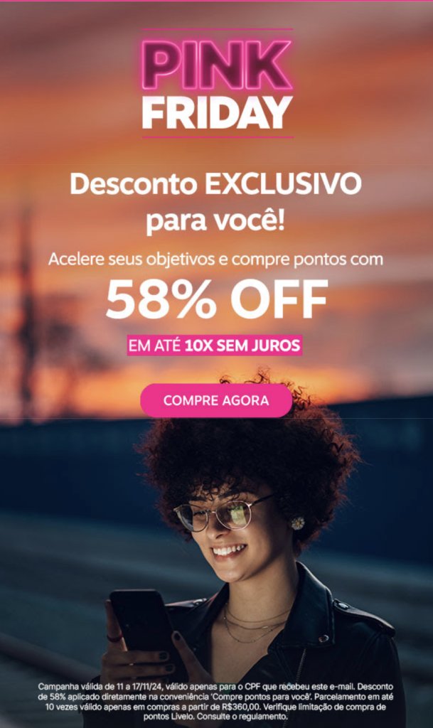 Cupom desconto Livelo
