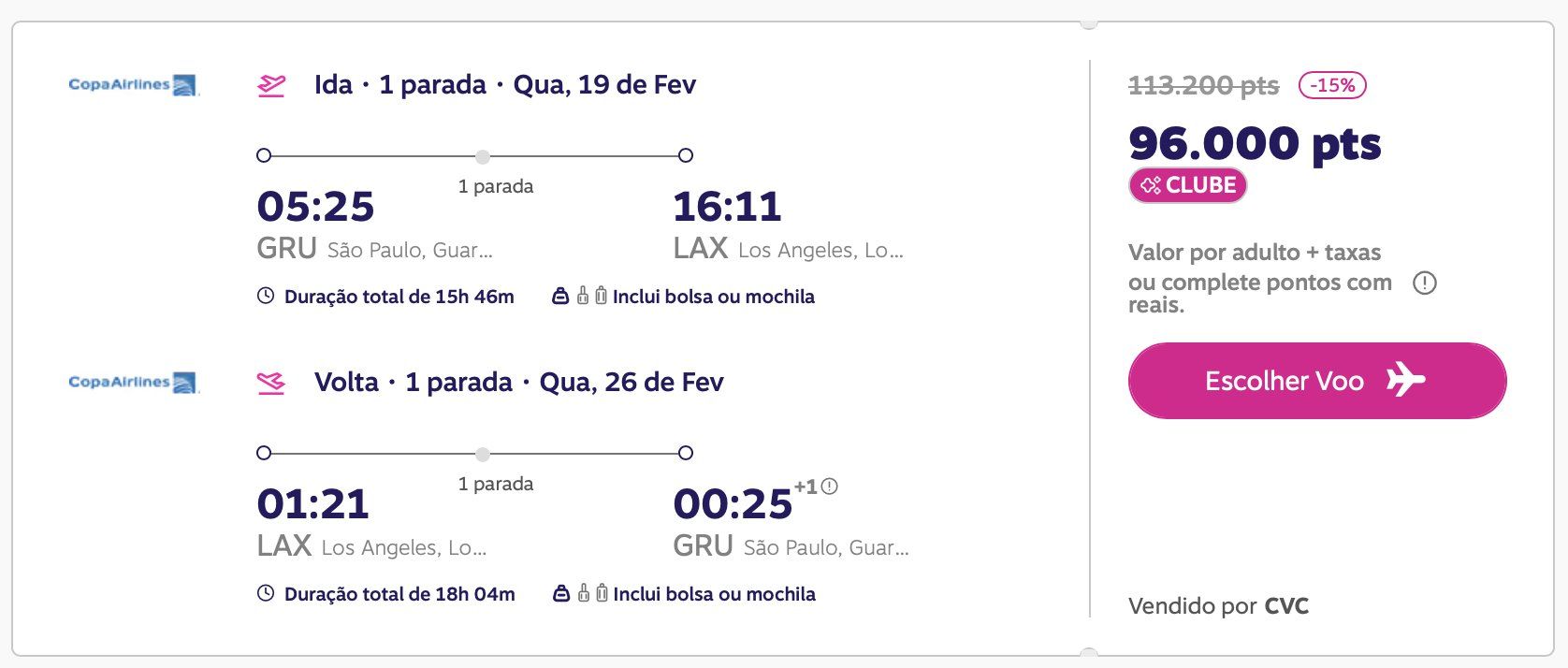 Pontos de volta Livelo