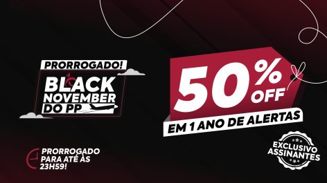 Prorrogado! Melhor oferta da história: 1 Ano de Alertas com 50% OFF! [exclusivo para assinantes]