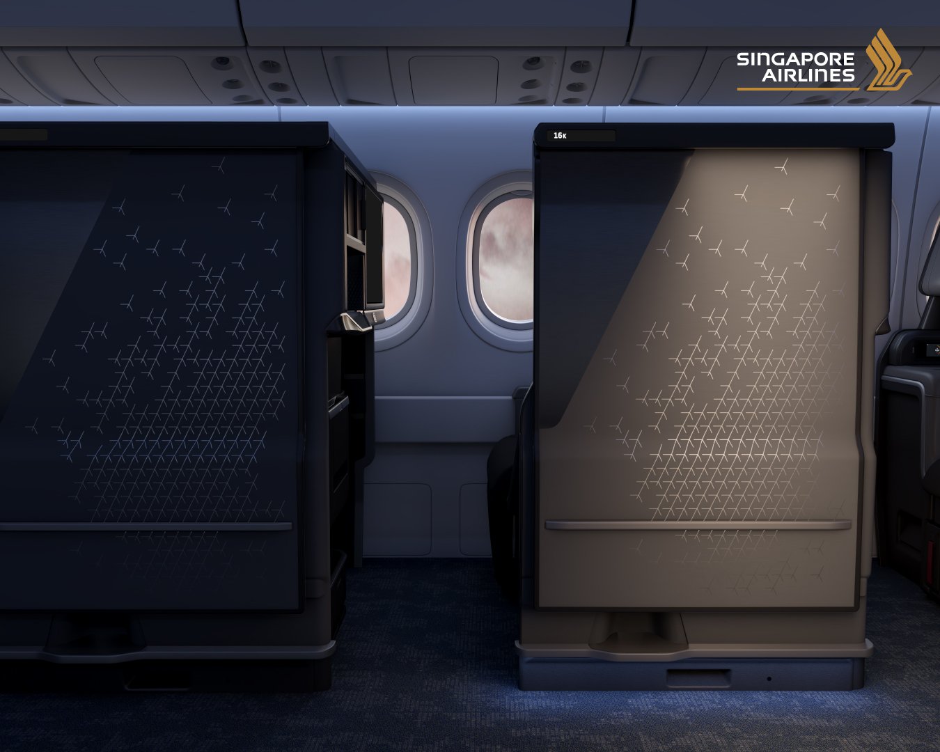 Singapore Airlines novas cabines