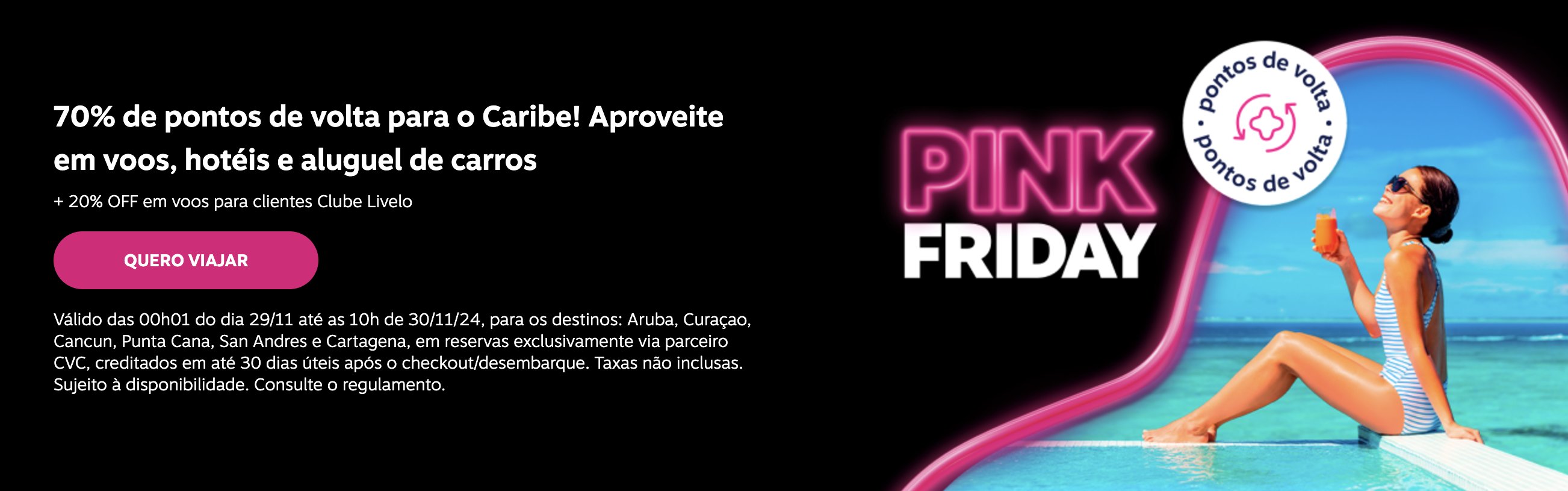 Livelo Caribe pontos