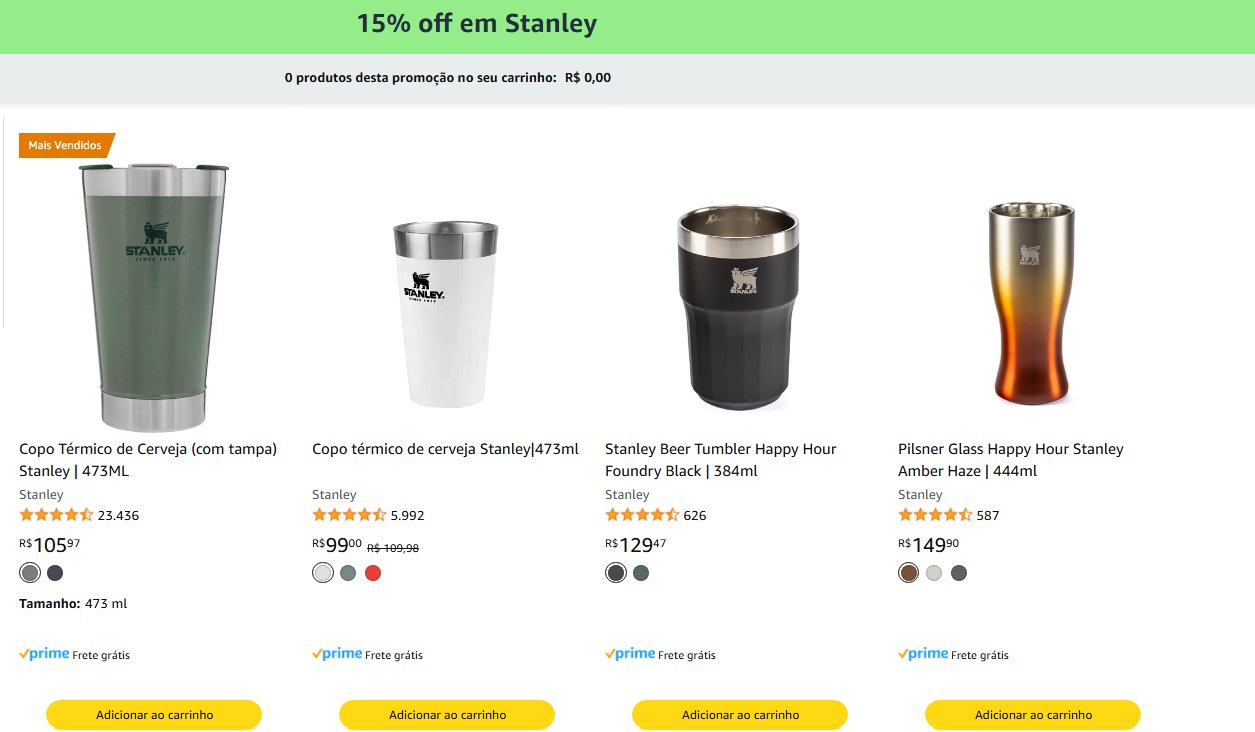 Amazon Stanley desconto