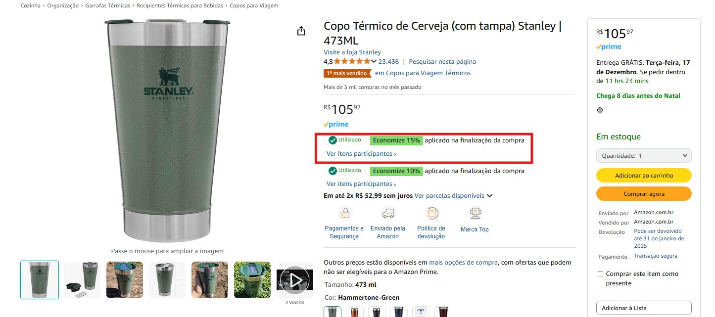Amazon Stanley desconto