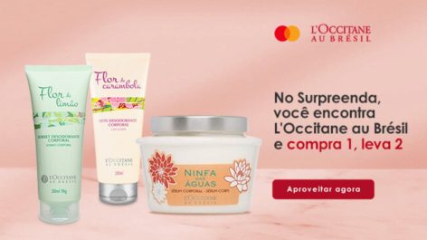 Compre um produto L'Occitane e ganhe outro com o Mastercard Surpreenda