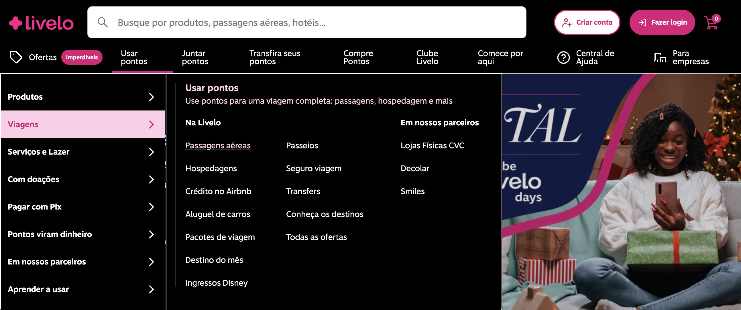 Viagem Livelo