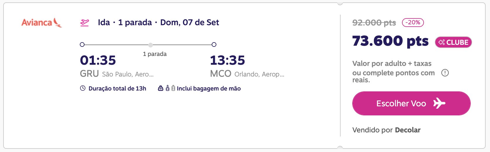 Viagem Livelo