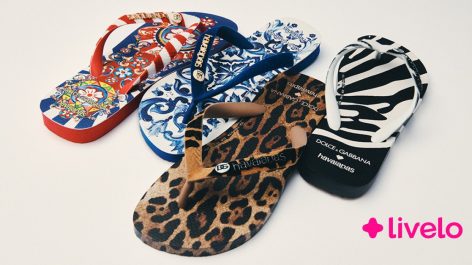Voltou! Compre a edição limitada Havaianas e Dolce & Gabbana e ganhe 2 pontos Livelo por real gasto 
