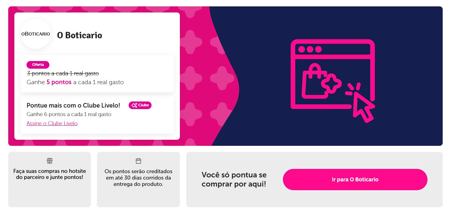 pontos livelo