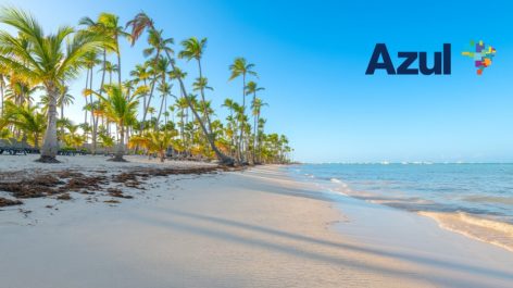Voe ida e volta para Punta Cana com a Azul a partir de R$ 1.894 ou 127 mil pontos Azul + taxas