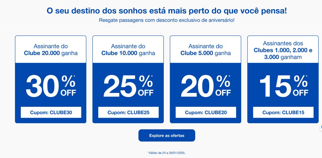 Azul Desconto