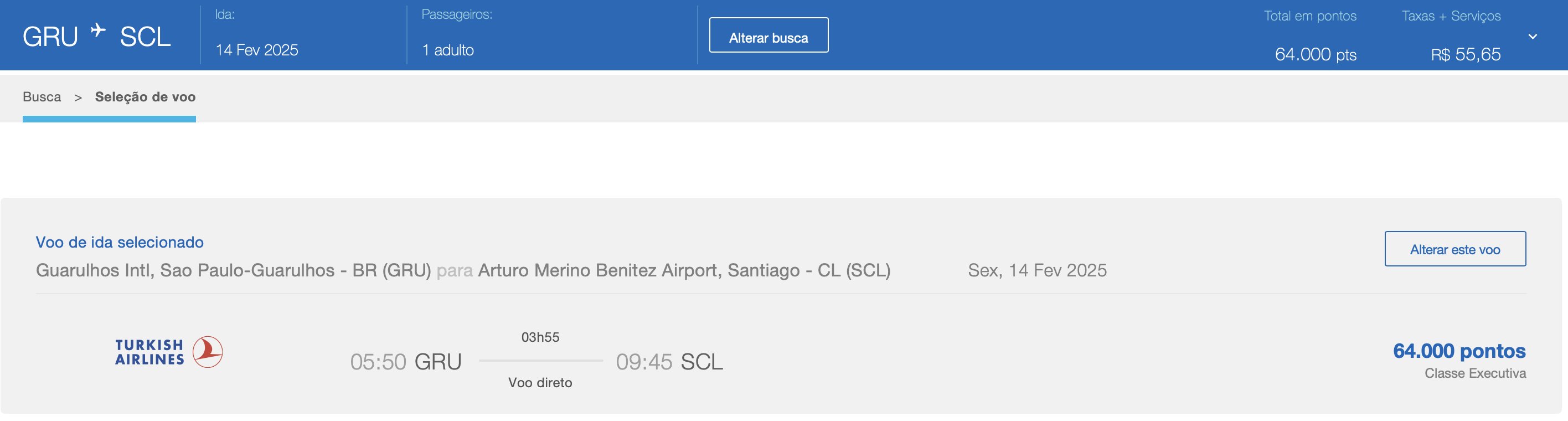 Azul Santiago Executiva