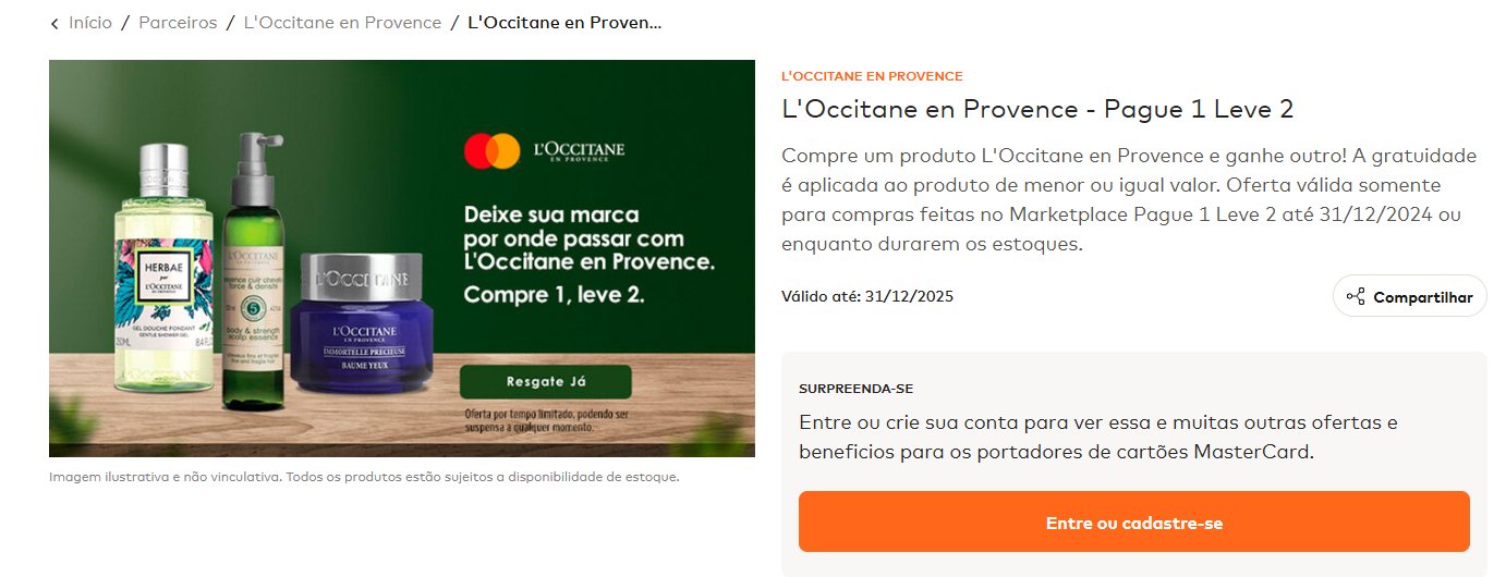 Mastercard Surpreenda L'Occitane