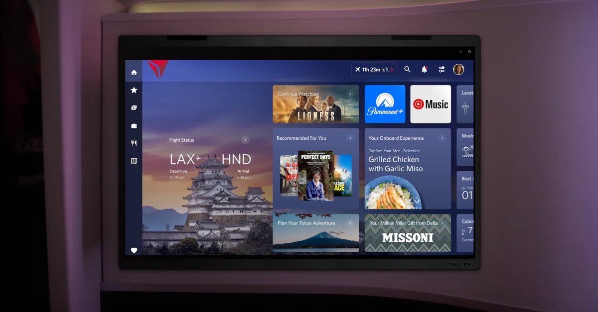 Delta entretenimento bluetooth youtube