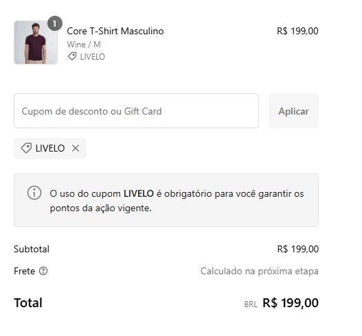 Livelo pontos Insider Store