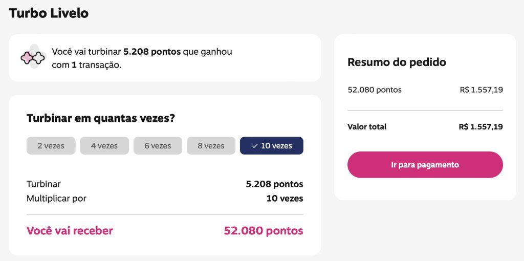 Turbo Livelo Pontos