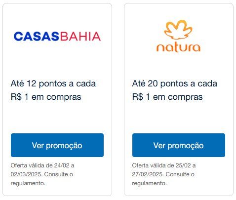Azul Natura Pontos
