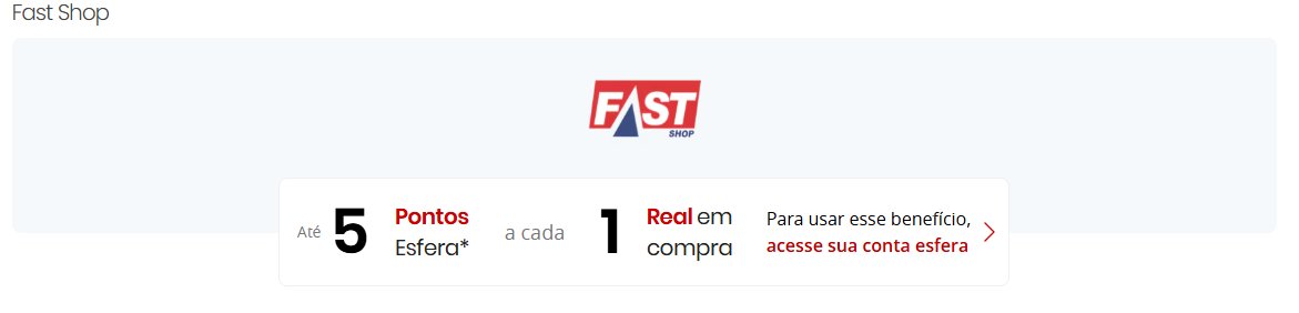 Esfera Pontos Fast Shop
