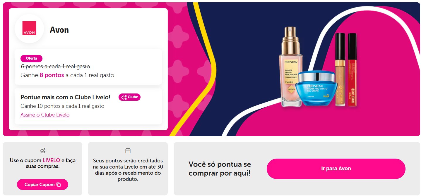 Avon Livelo Pontos