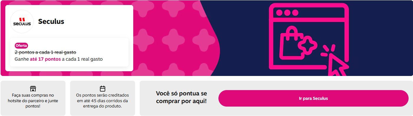 Livelo Pontos Seculus